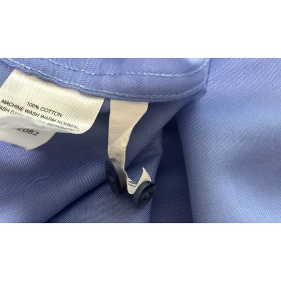 Lands End American Airlines Mens Long Sleeve Blue Uniform Shirt 2XL Tall (50-52) - Picture 13 of 13